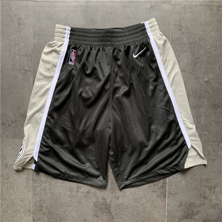 Cheap Men NBA San Antonio Spurs Black Nike Shorts 0416